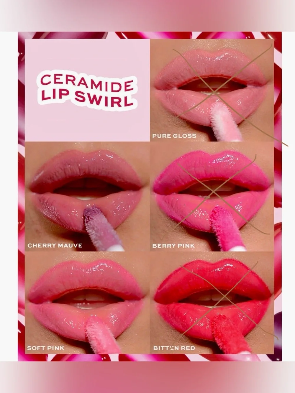 Makeup Revolution Ceramide Swirl Lip Gloss Duo